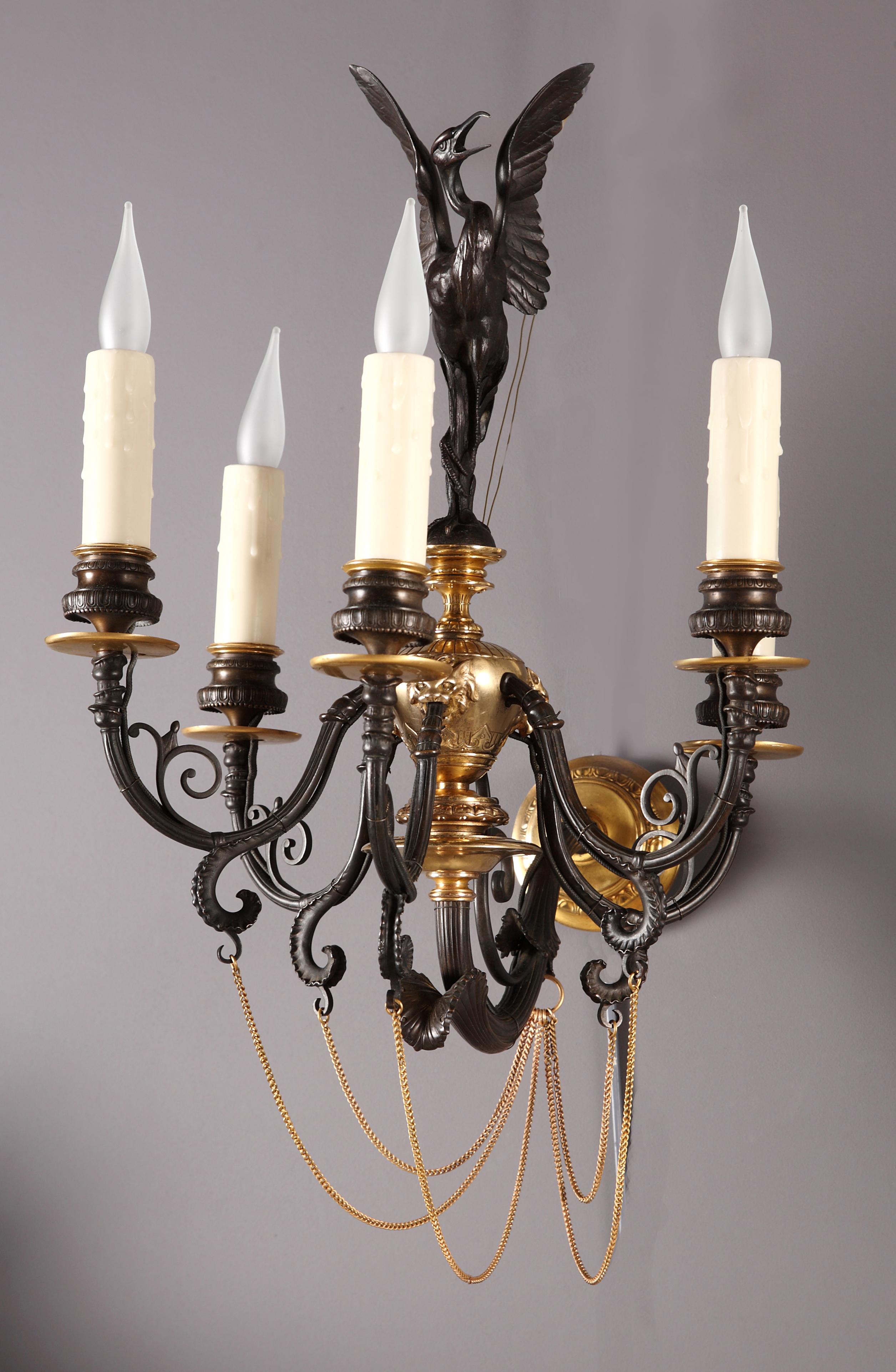 Francese Coppia di applique neogreche attribuite a F. Barbedienne, Francia, circa 1880 in vendita