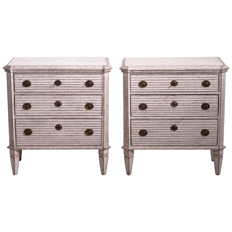 Very Fine Pair of Swedish Painted Chests