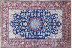 Antique Persian Isfahan Rug, Very Fine