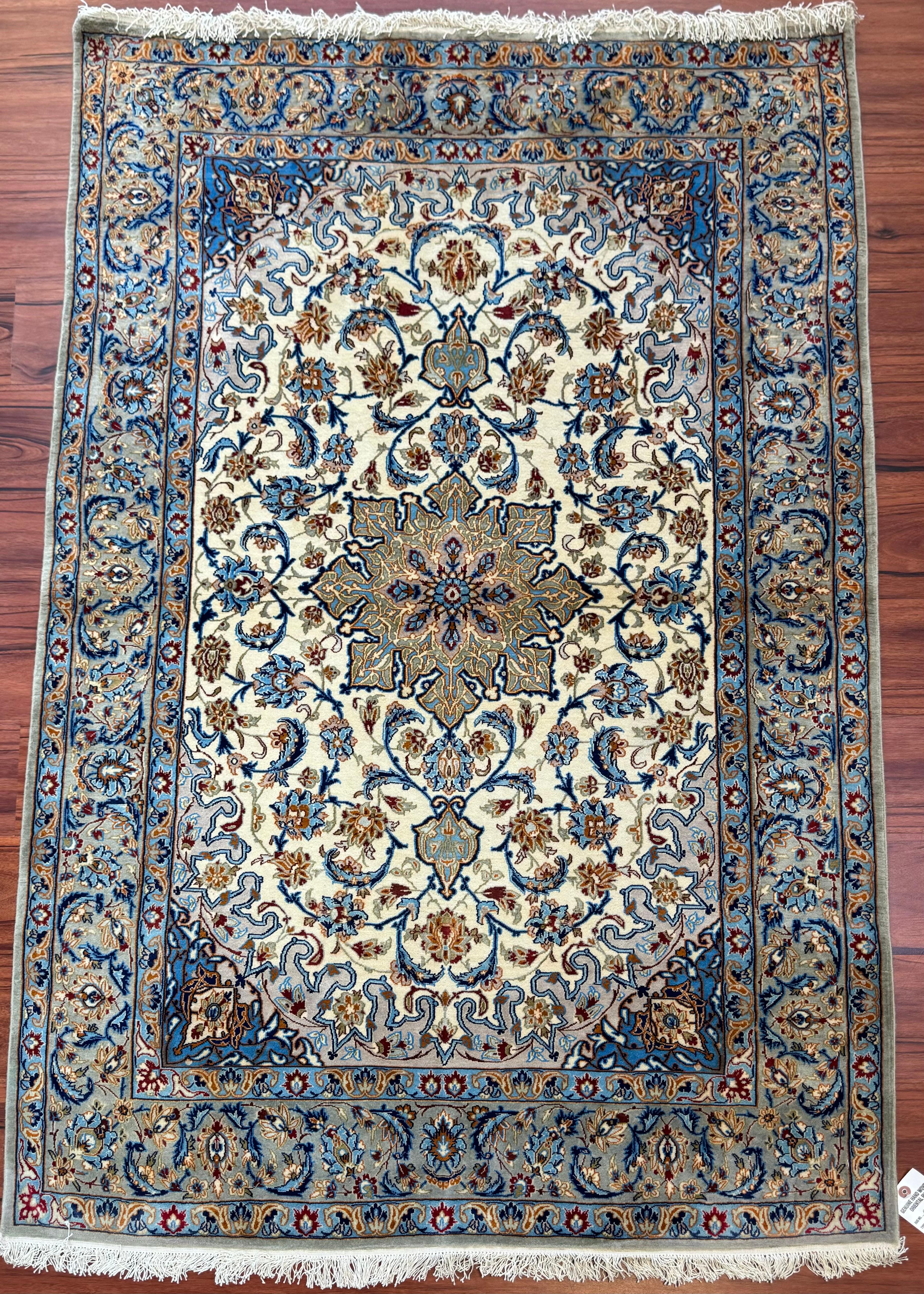 20th Century Very Fine Persian Isfahan Rug  For Sale