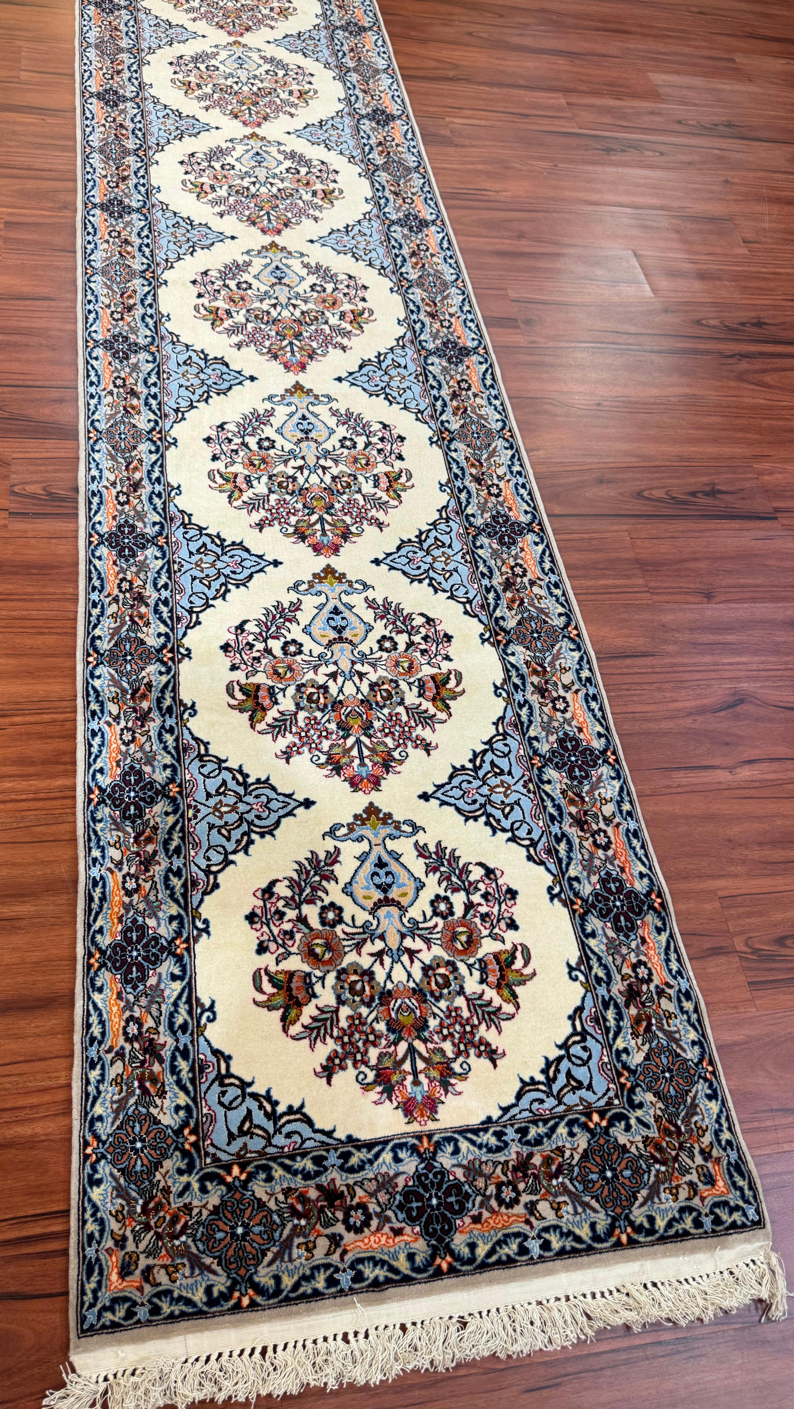 Very Fine Persian Isfahan Runner Rug For Sale 4