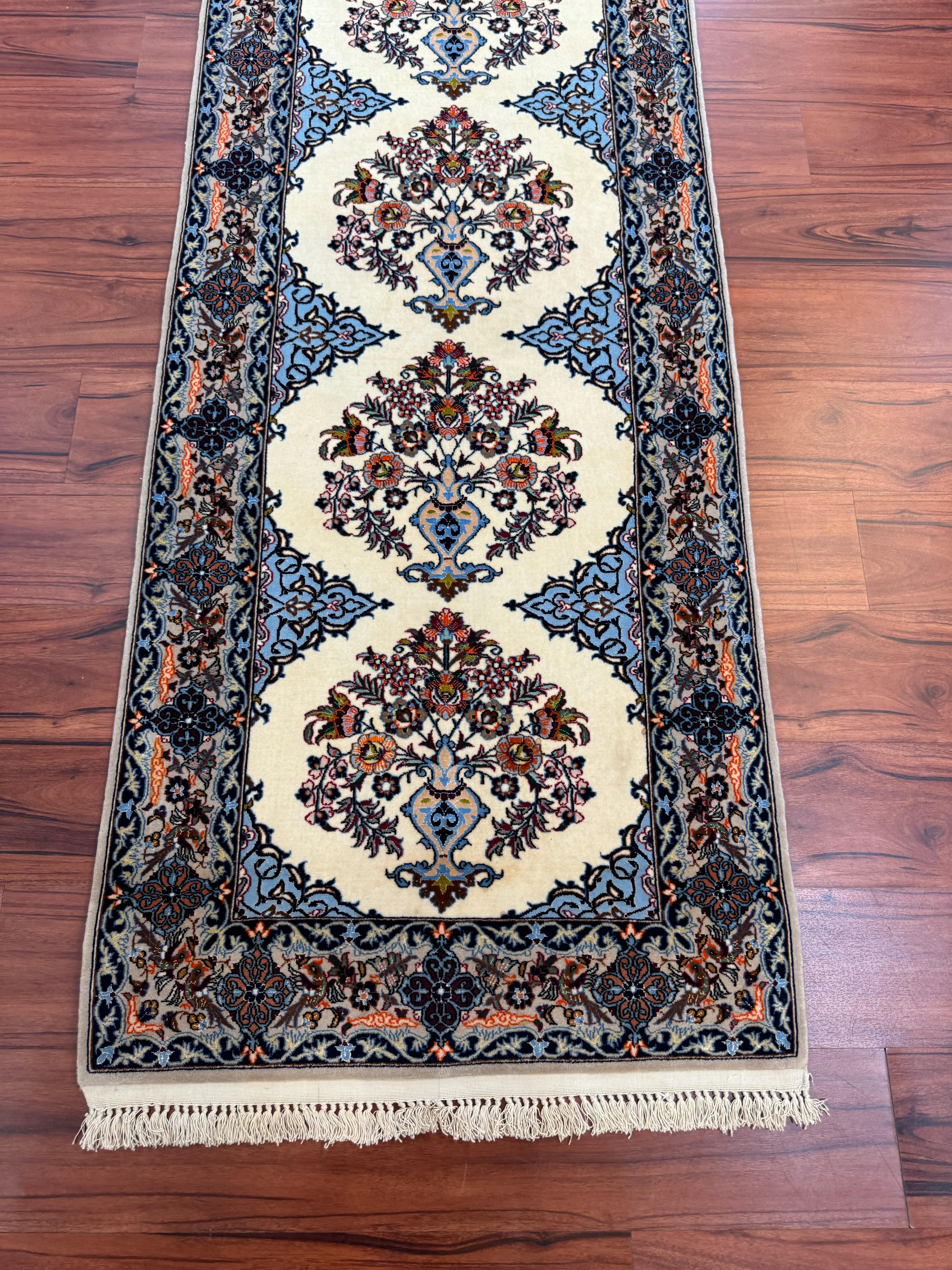 Very Fine Persian Isfahan Runner Rug For Sale 13