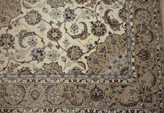 Very fine Persian Isfahan Silk & Wool - 5' 8'