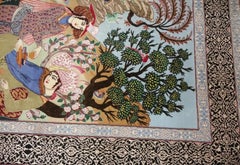 Very fine Persian Isfahan Silk & Wool - 7.7' 5'