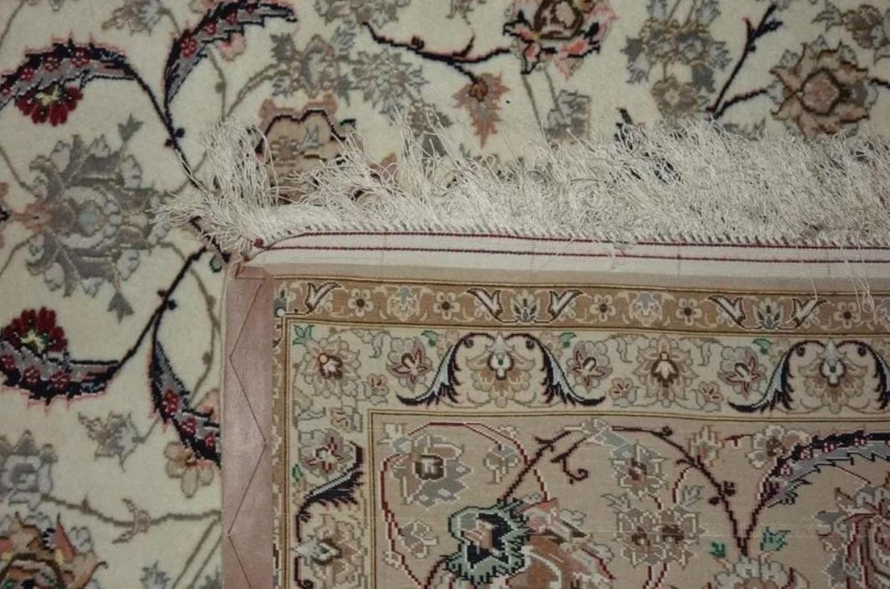 Très beau tapis persan Isfahan en soie et laine - 11.6' x 8.4' Excellent état - En vente à Newmanstown, PA