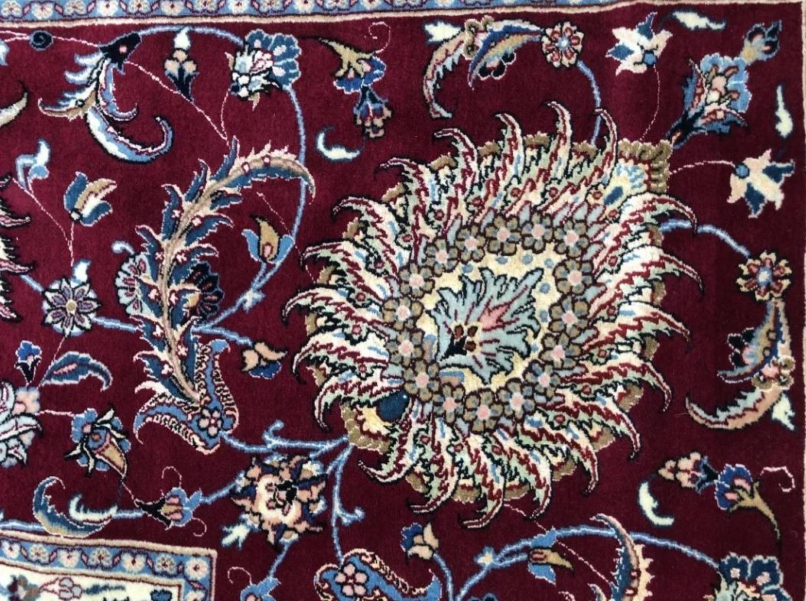 Very fine Persian Mashhad Saber Rug - 21.2' x 12.1' In Excellent Condition For Sale In Newmanstown, PA