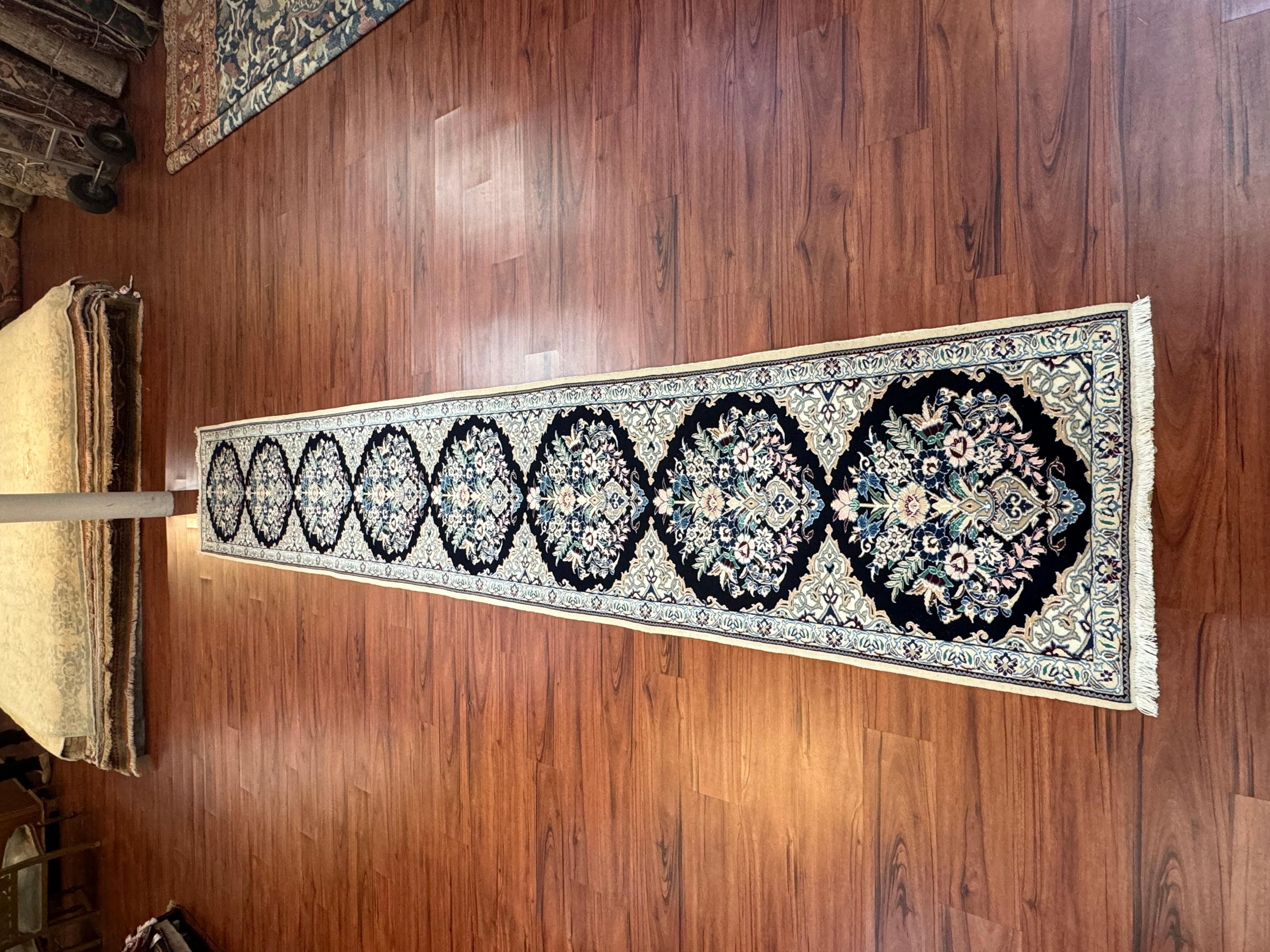 Very Fine Persian Nain Runner  For Sale 5