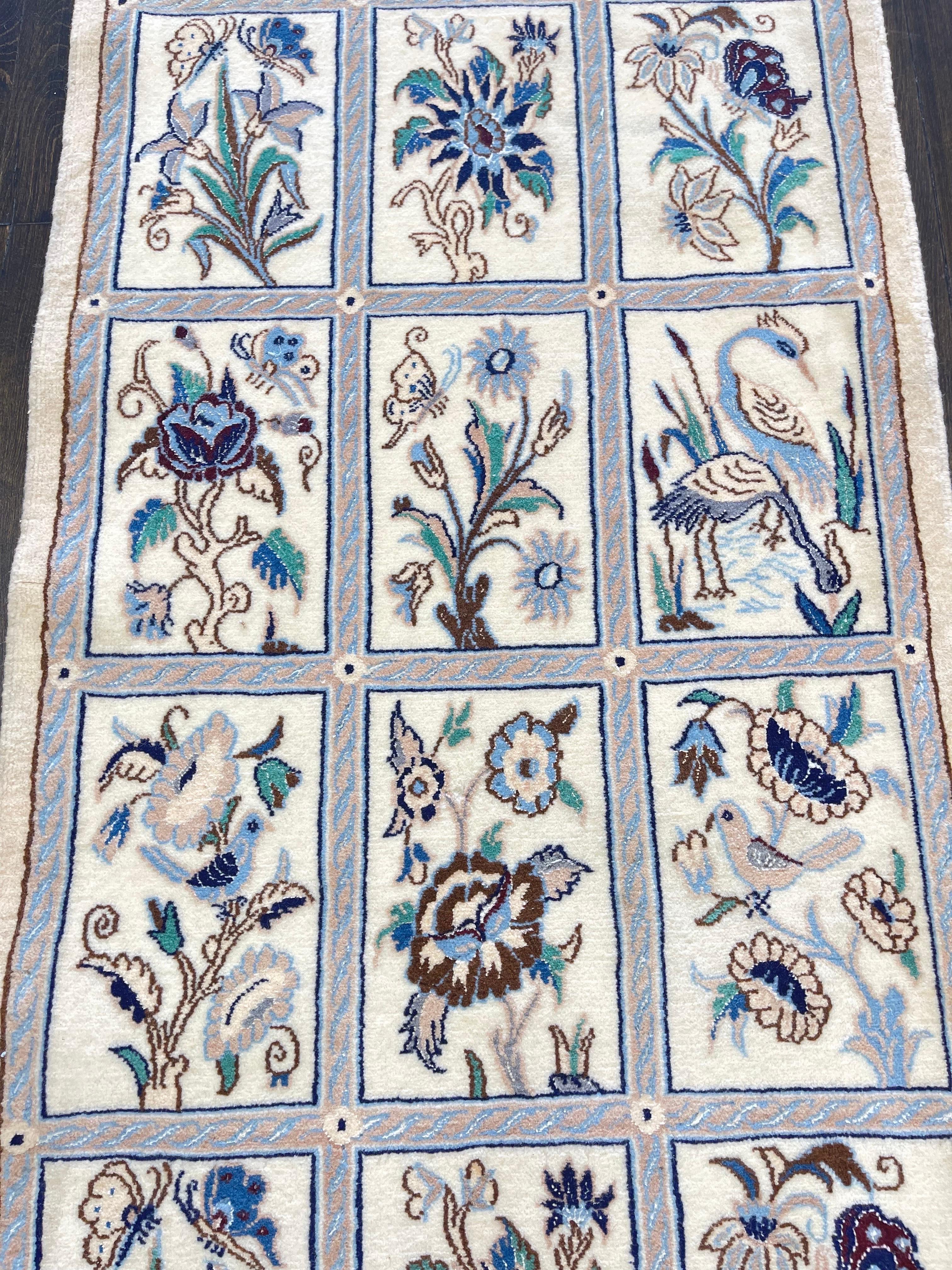 Tabriz Very Fine Persian Nain Runner For Sale