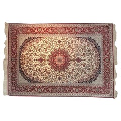 Very fine Persian Silk Ghom - 7.8' x 5.2'