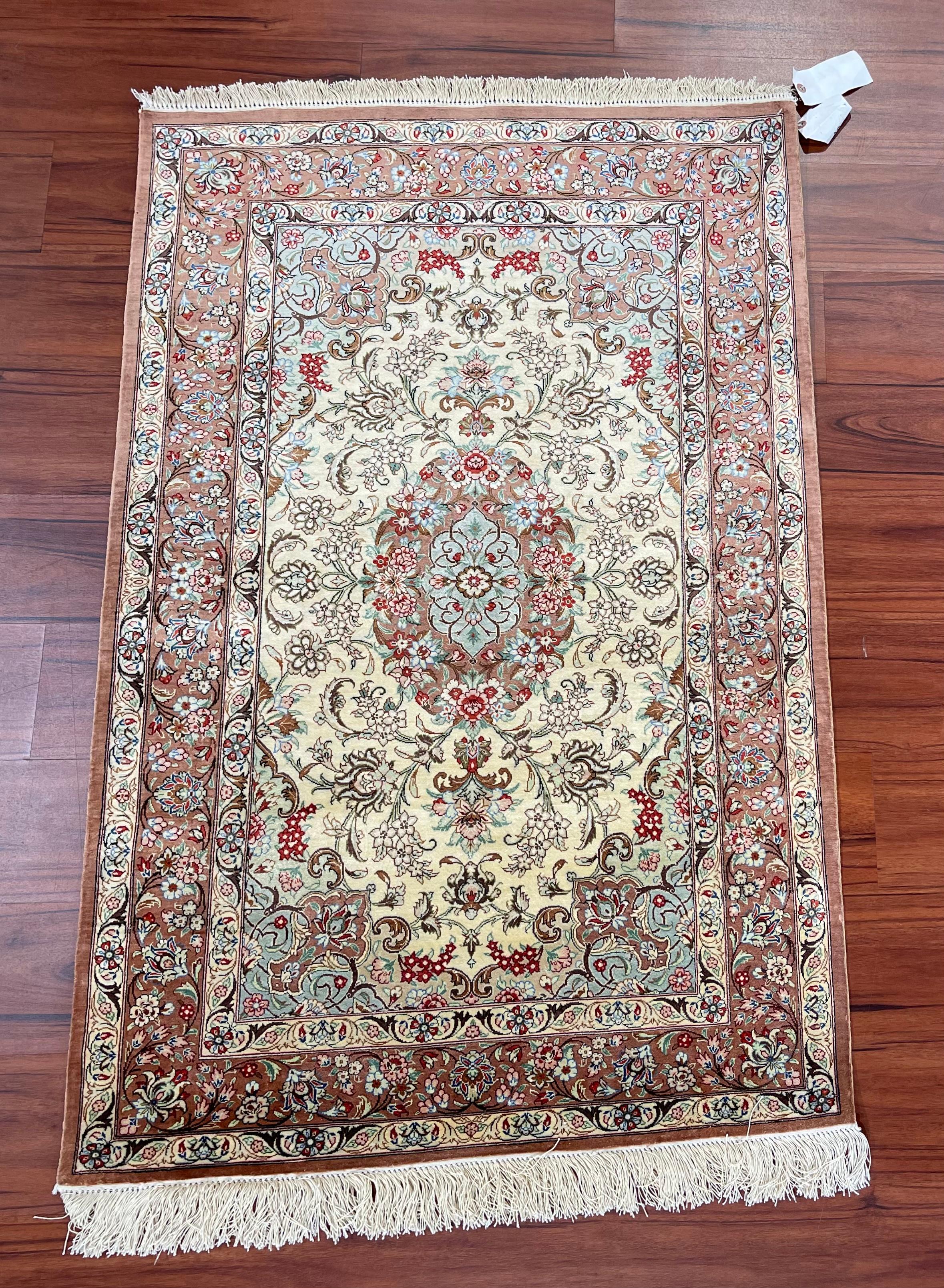 Tabriz Very Fine Persian Silk Qum Rug/Carpet For Sale