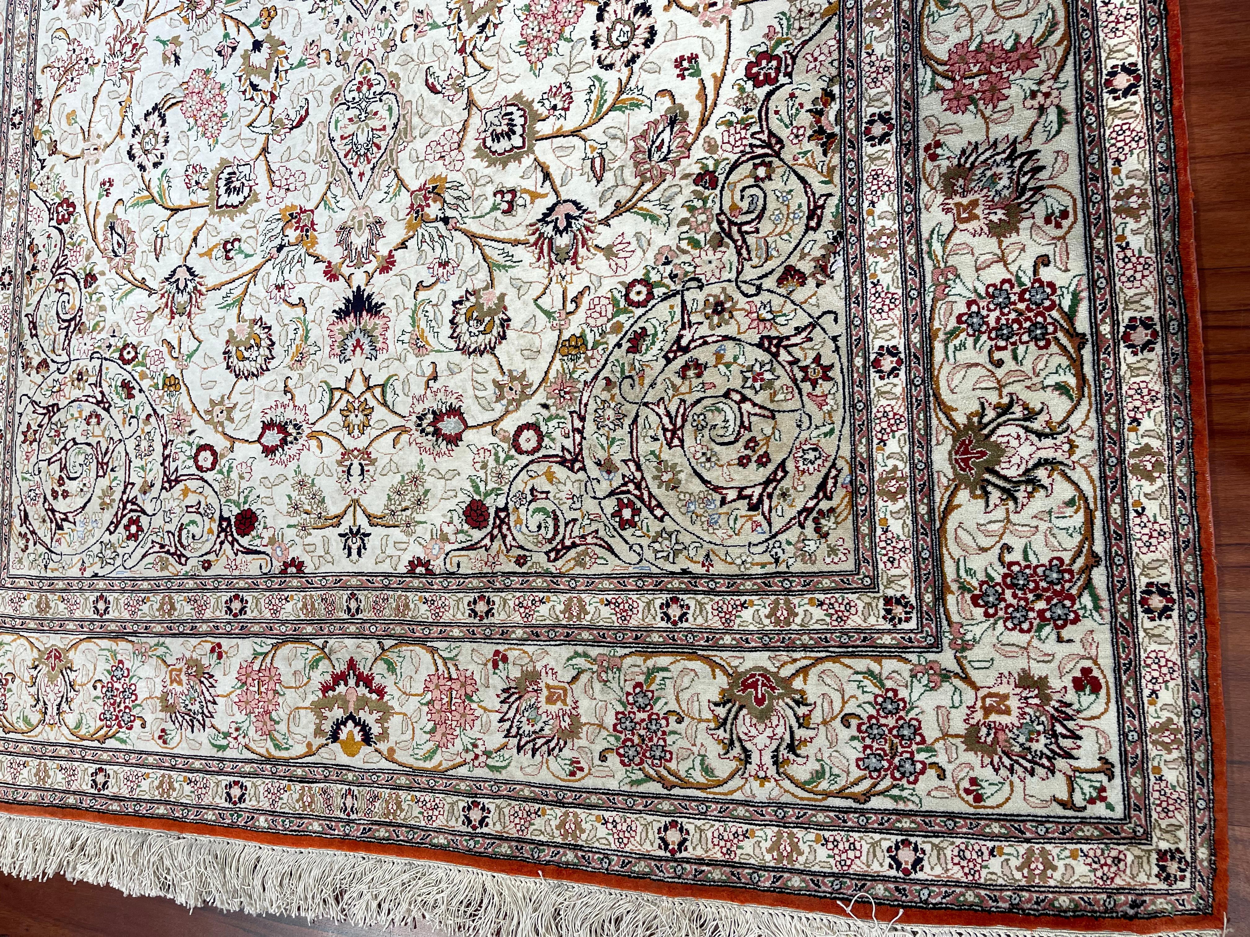 Very Fine Persian Silk Qum Rug/Carpet For Sale 3
