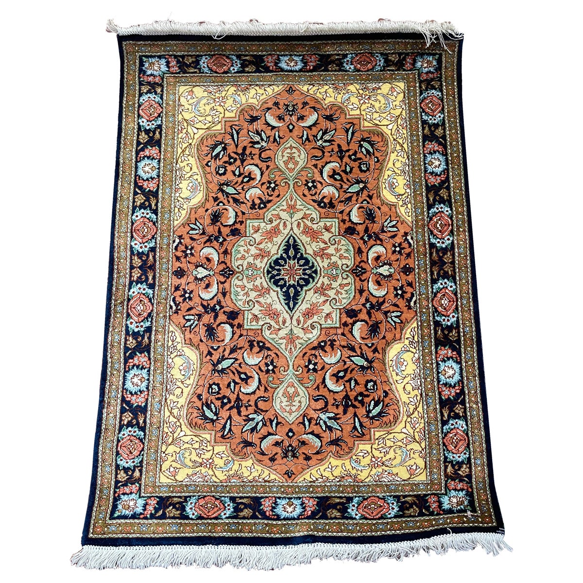 Very Fine Persian Silk Qum Rug/Carpet