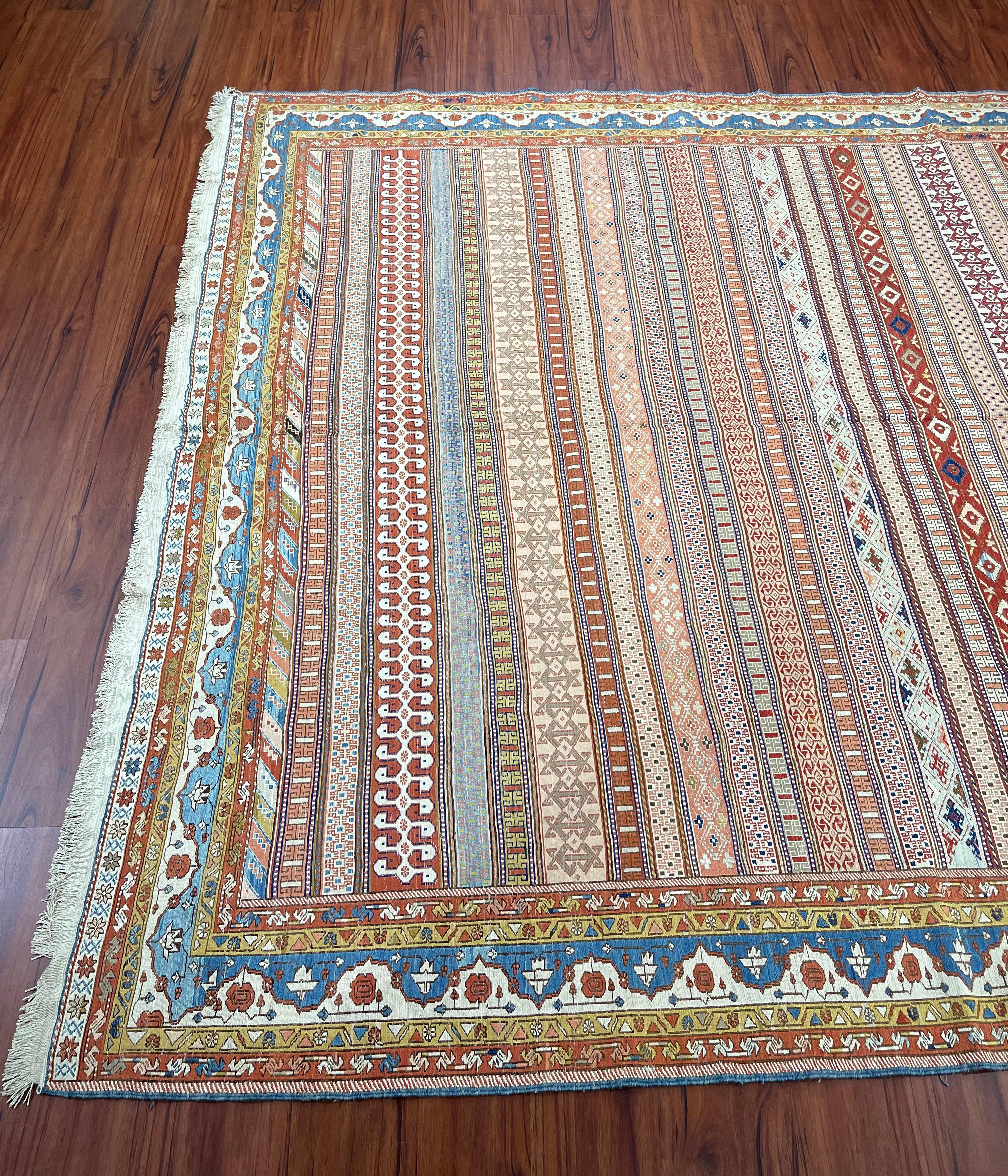 Very Fine Persian Silk Soumak Rug/Carpet  For Sale 4