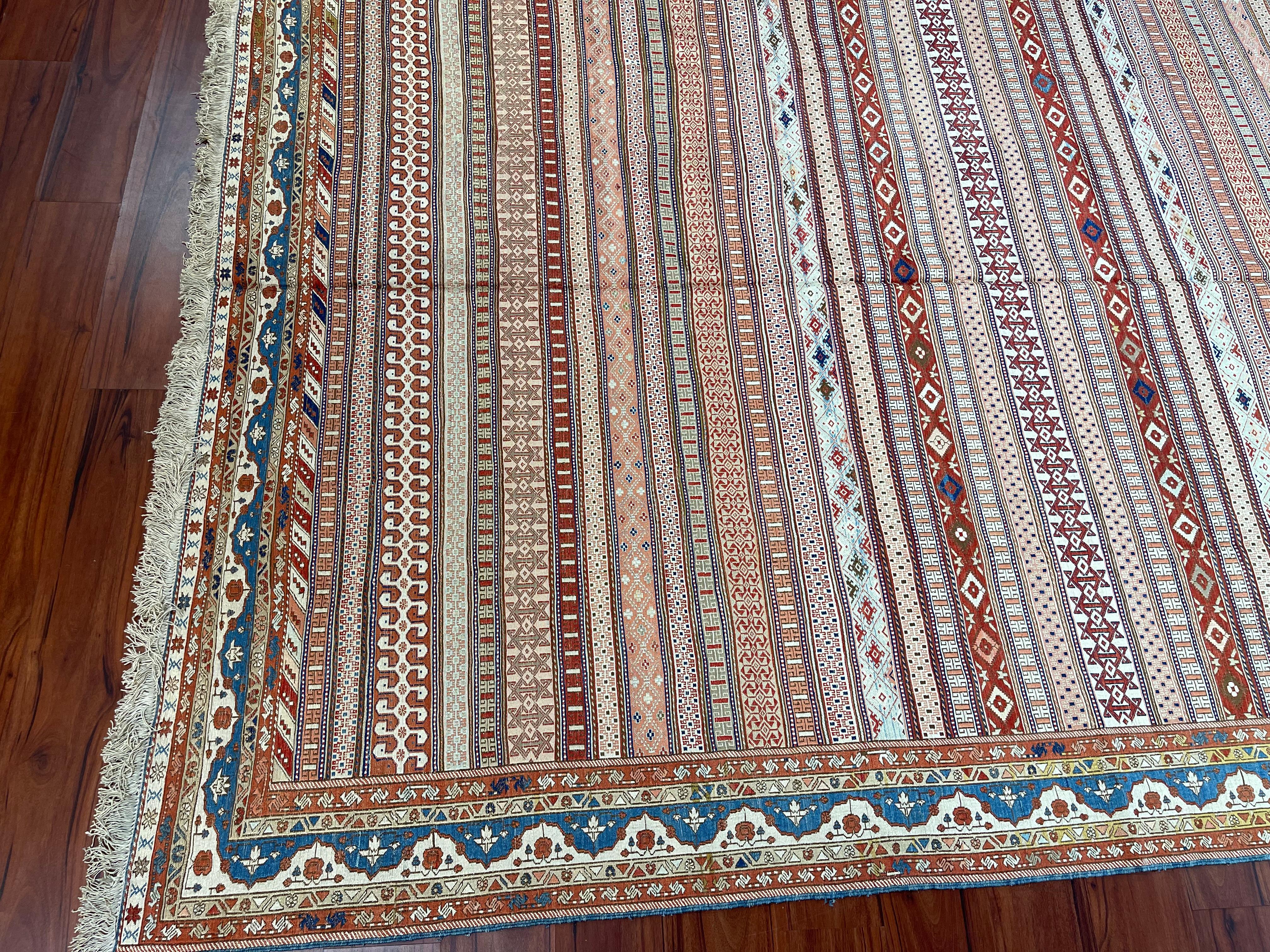 20th Century Very Fine Persian Silk Soumak Rug/Carpet  For Sale