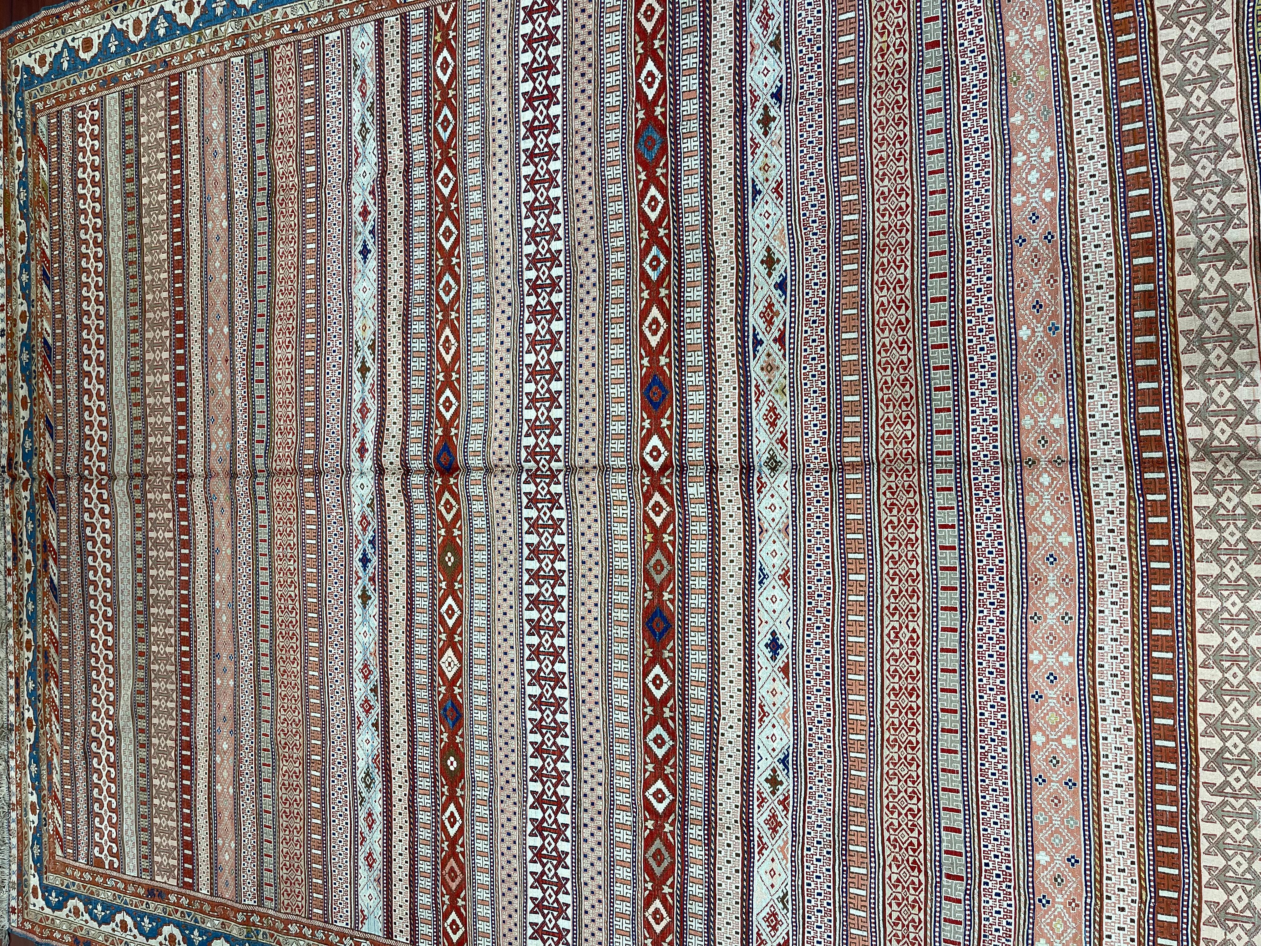Very Fine Persian Silk Soumak Rug/Carpet  For Sale 1