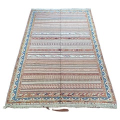 Retro Very Fine Persian Silk Soumak Rug/Carpet 