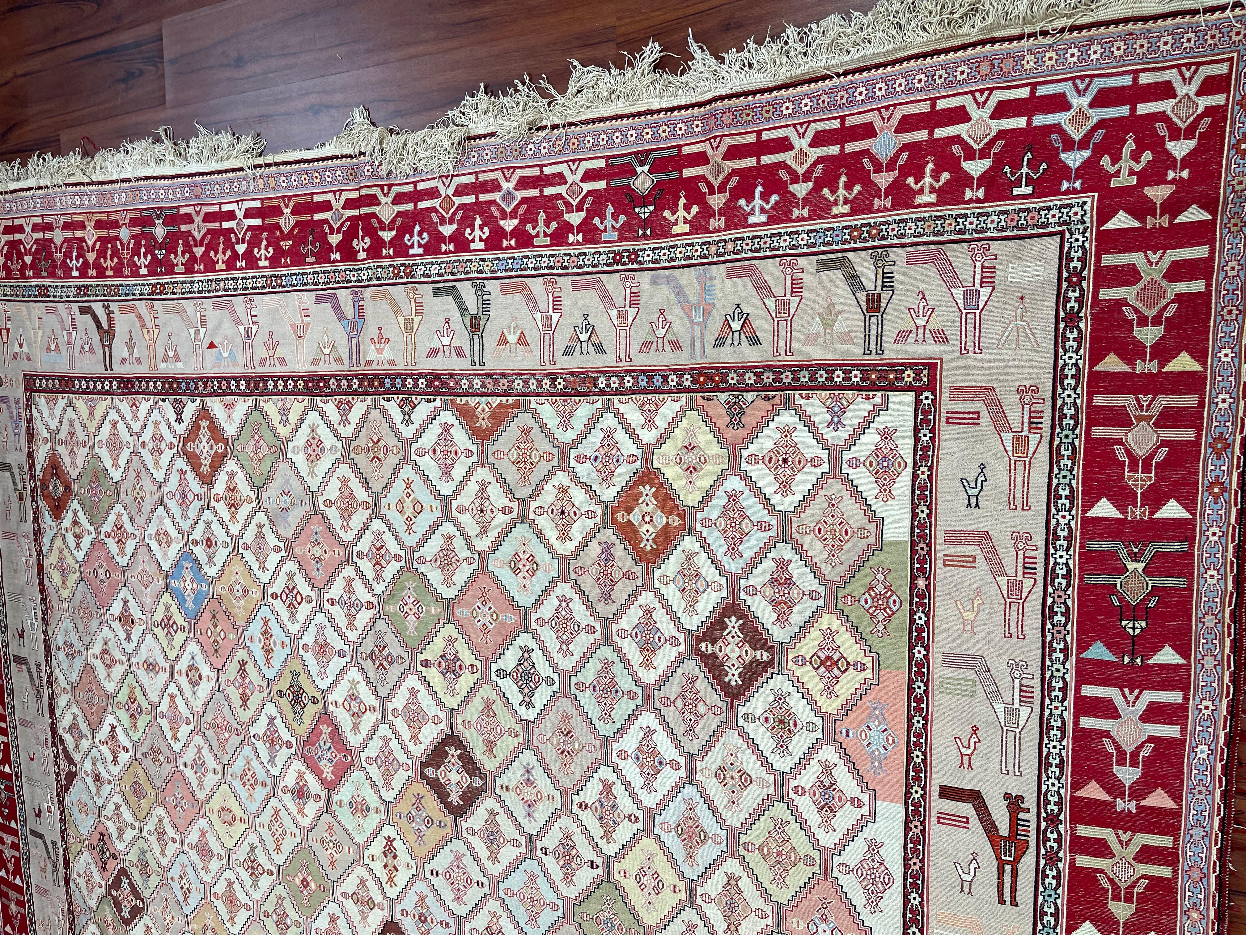 Very Fine Persian Soumak Rug/Carpet For Sale 4