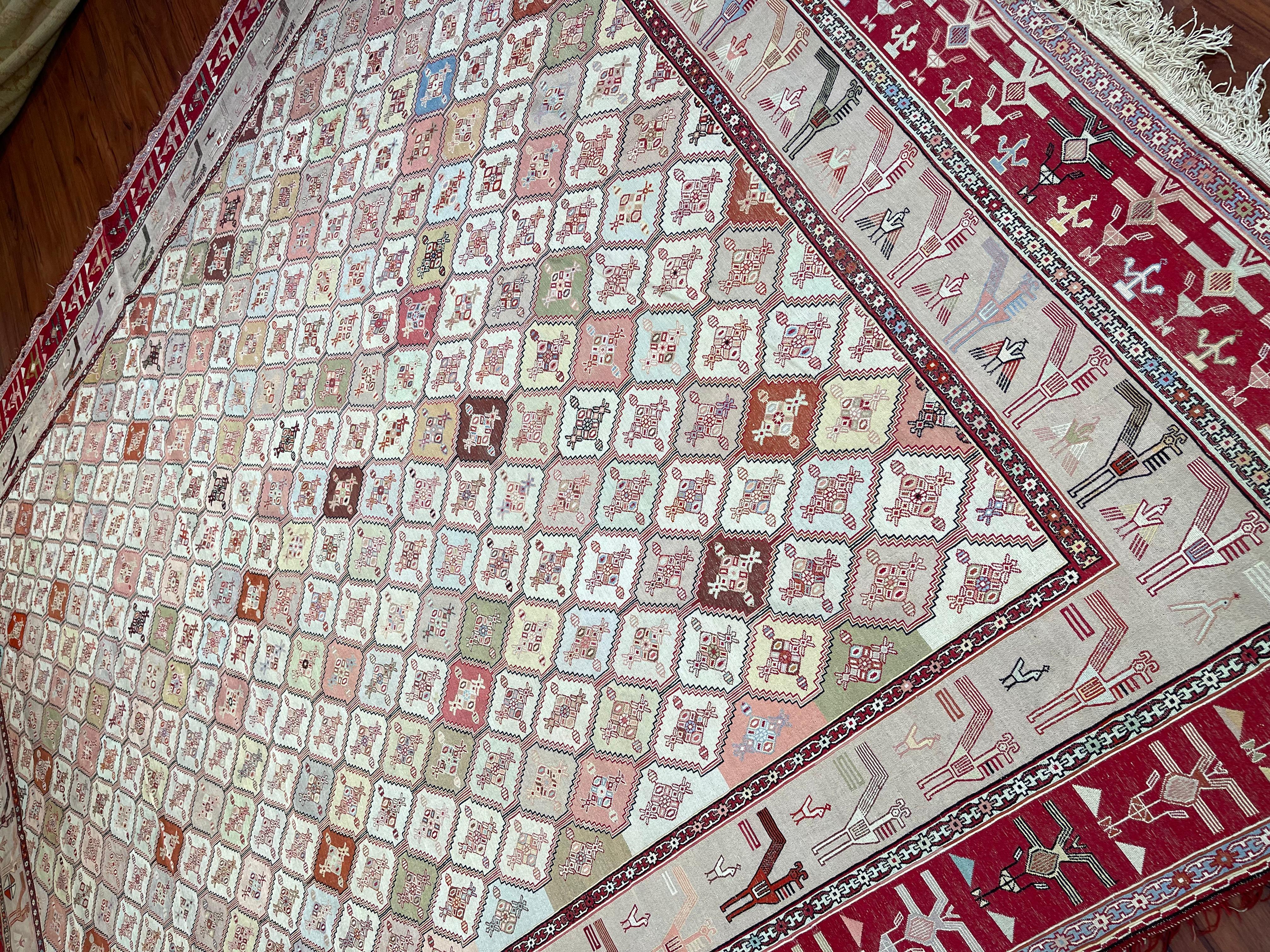 Very Fine Persian Soumak Rug/Carpet In Excellent Condition For Sale In Gainesville, VA