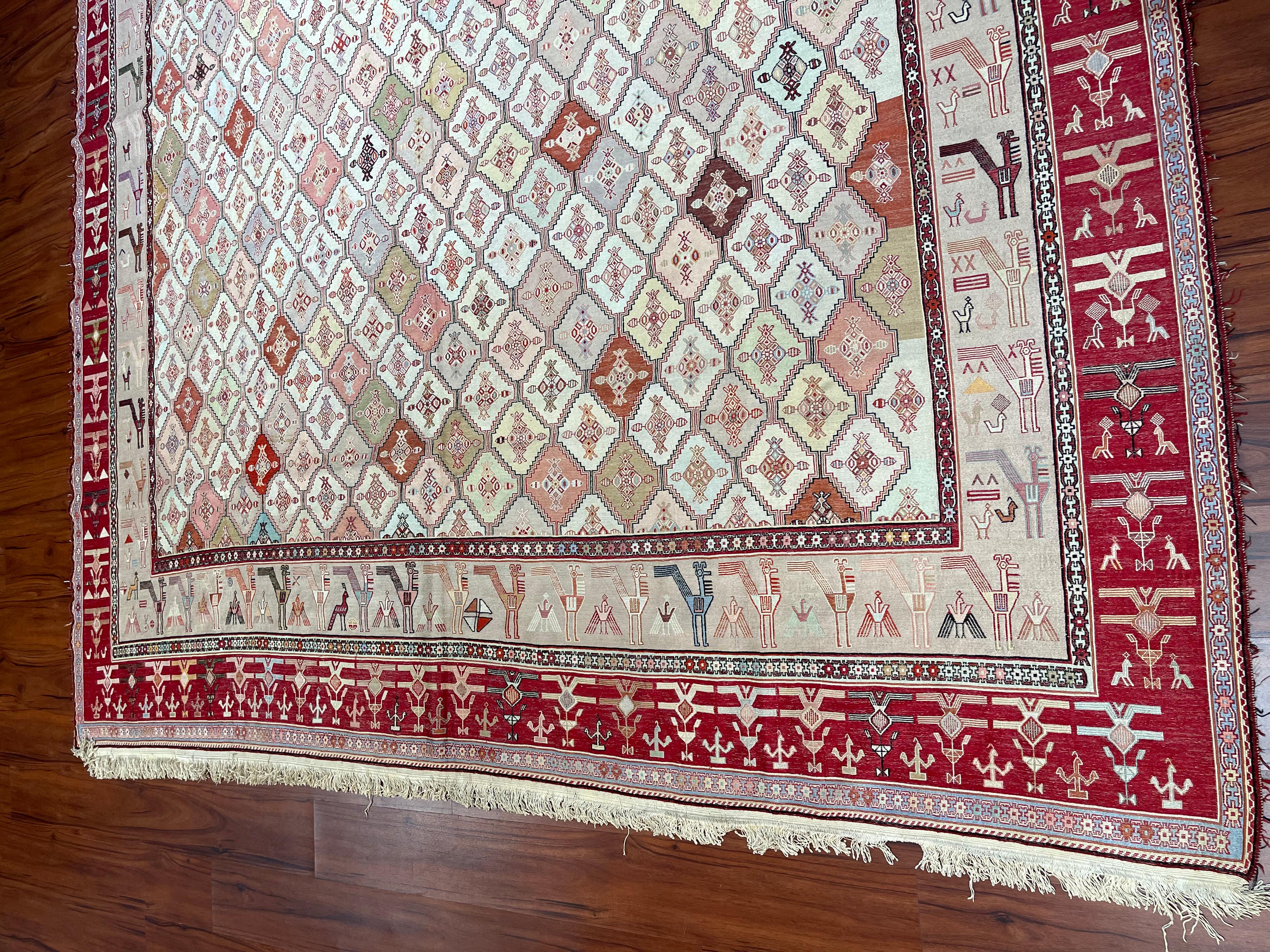 Very Fine Persian Soumak Rug/Carpet For Sale 2