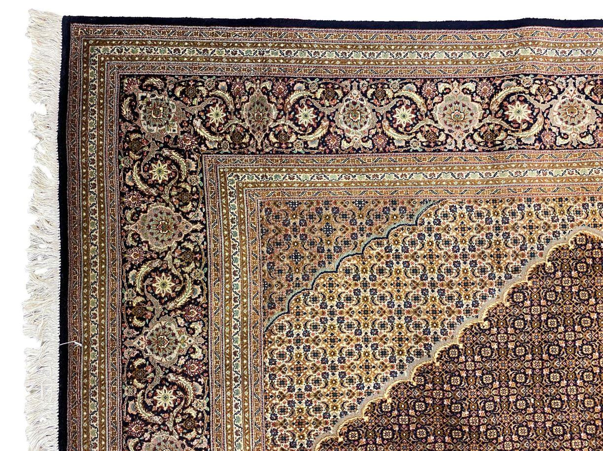 Very Fine Persian Tabriz Mahi (Fish) Design Rug 11'-7