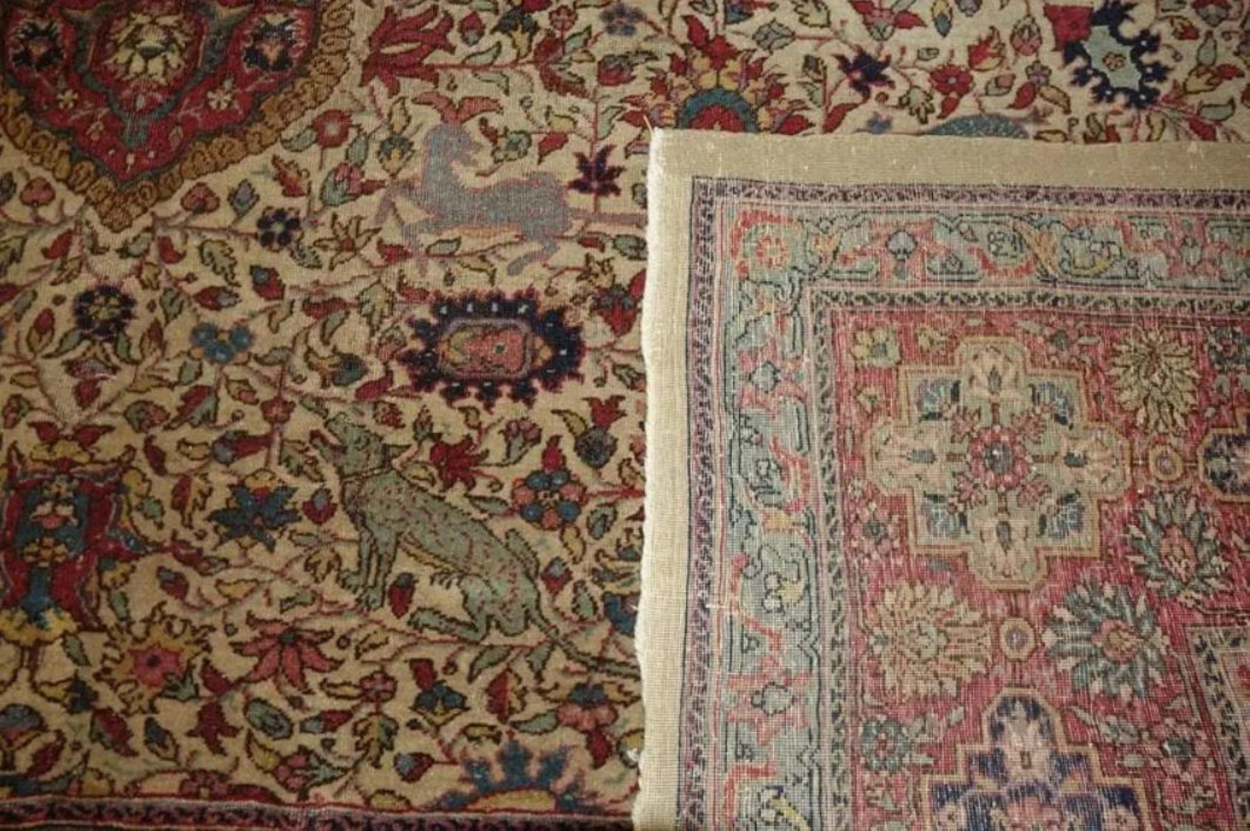 Très beau tapis persan de Tabriz - 9' x 12' Excellent état - En vente à Newmanstown, PA