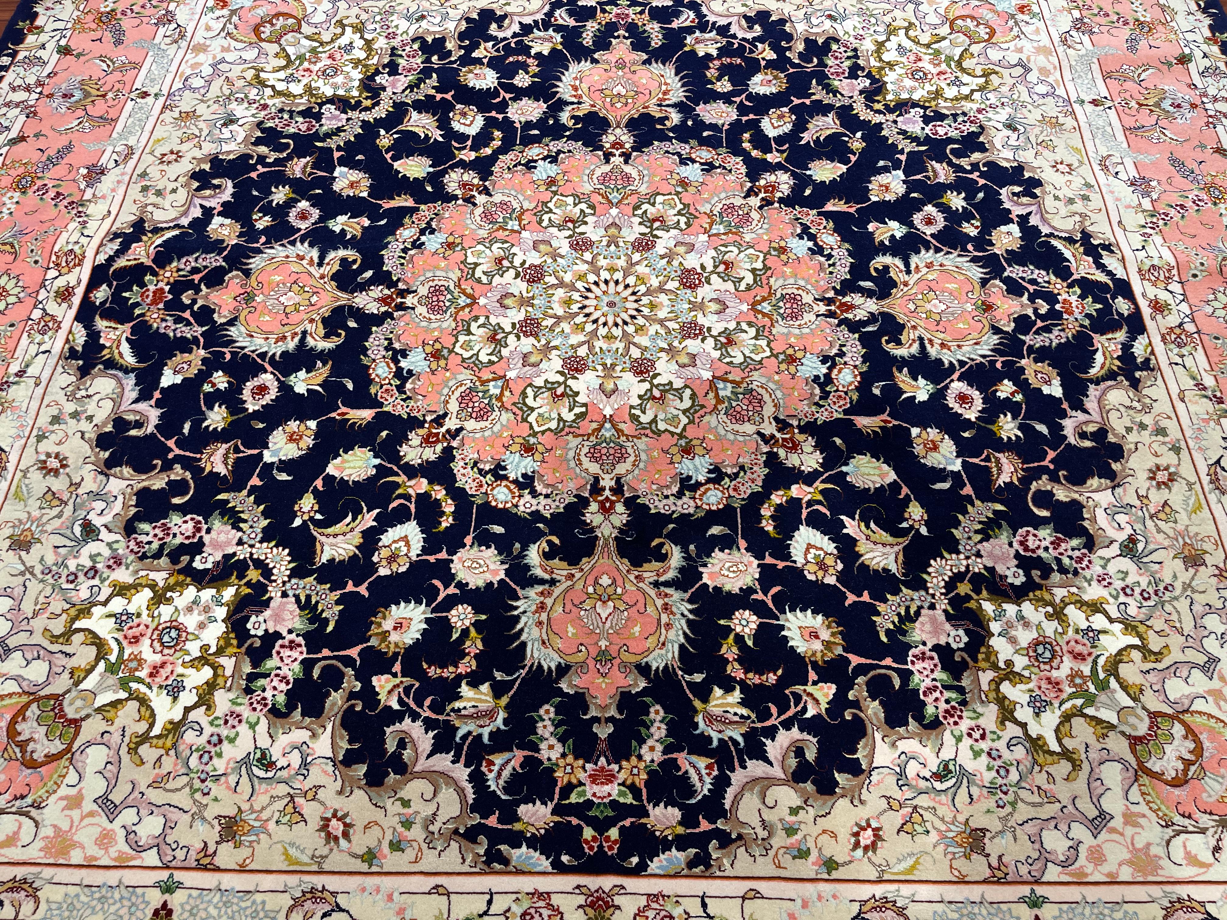 20th Century Very Fine Persian Tabriz Rug/Carpet For Sale