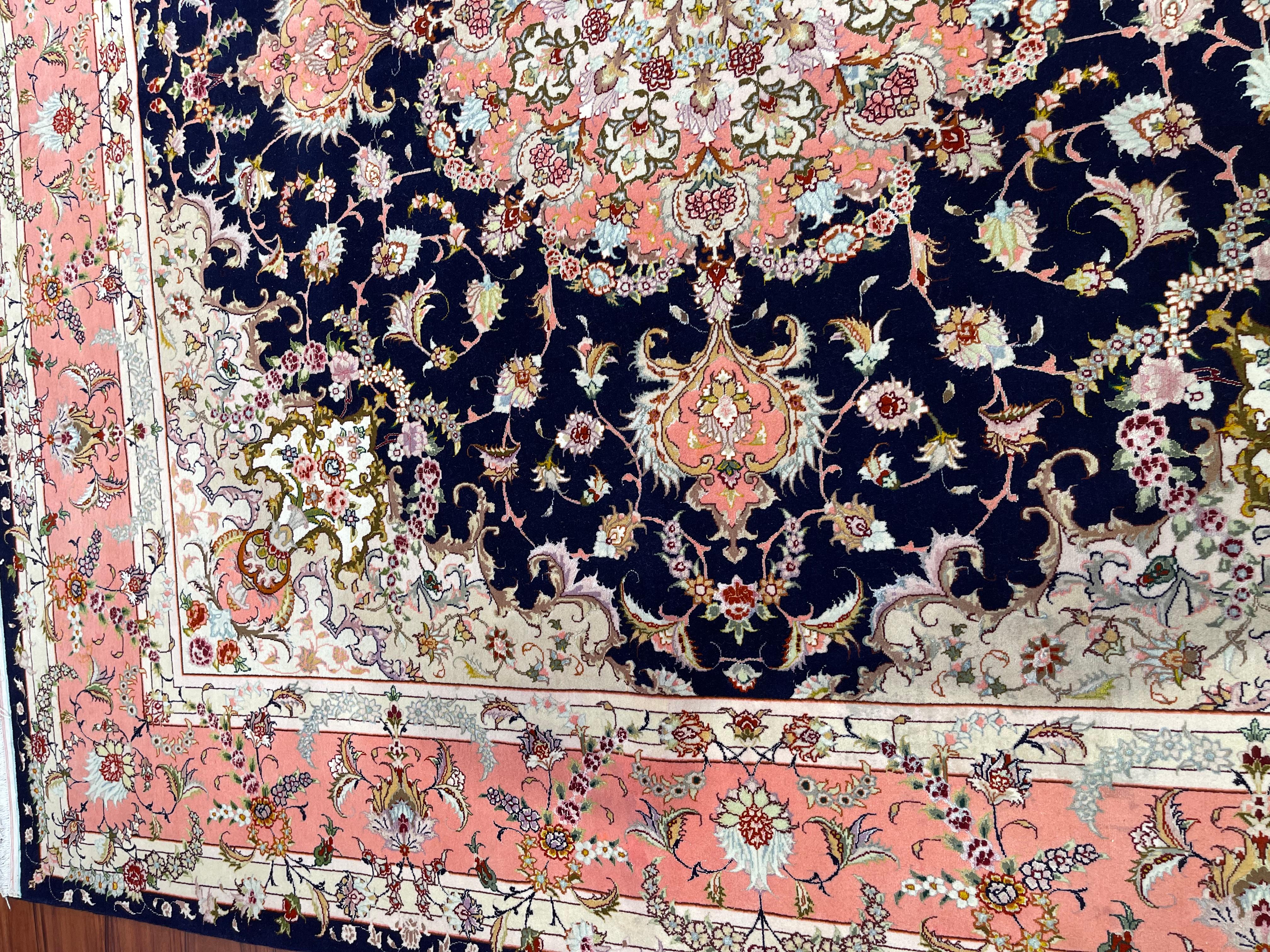 Wool Very Fine Persian Tabriz Rug/Carpet For Sale