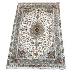 Vintage Very Fine Persian Tabriz Rug 