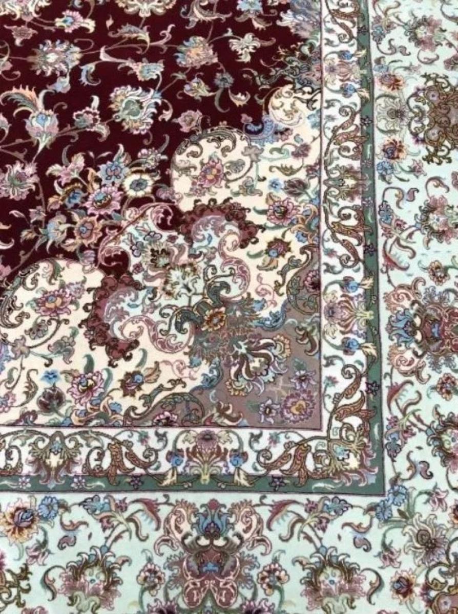 Very fine Persian Tabriz Silk & Wool Rug - 13.3' x 9.7' For Sale 2