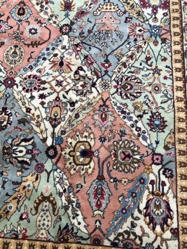 Hand-Knotted Very fine Persian Wool Tabriz Rug 10' x 12'.9