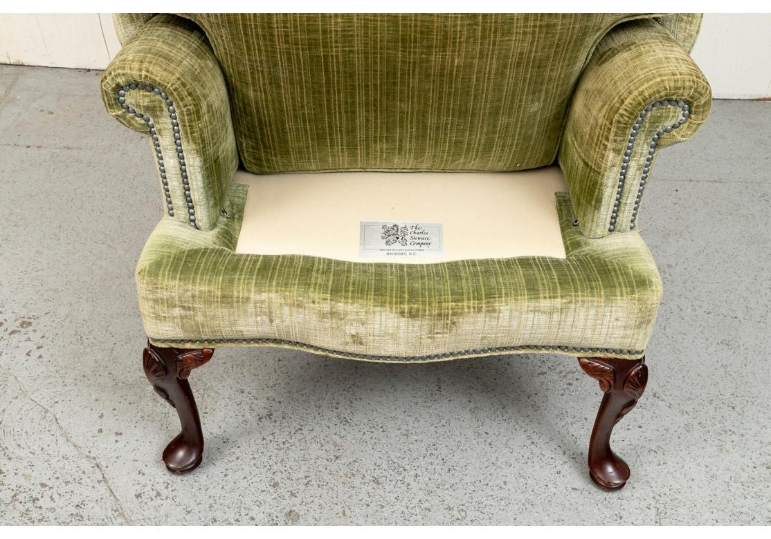 Fabric Very Fine Quality Tufted Wingback Chair From Charles Stewart For Sale