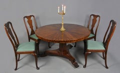 Very Fine Regency Circular and Radial Flame Mahogany Dining Table c. 1825