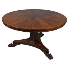 Very Fine Regency Circular and Radial Flame Mahogany Dining Table c. 1825