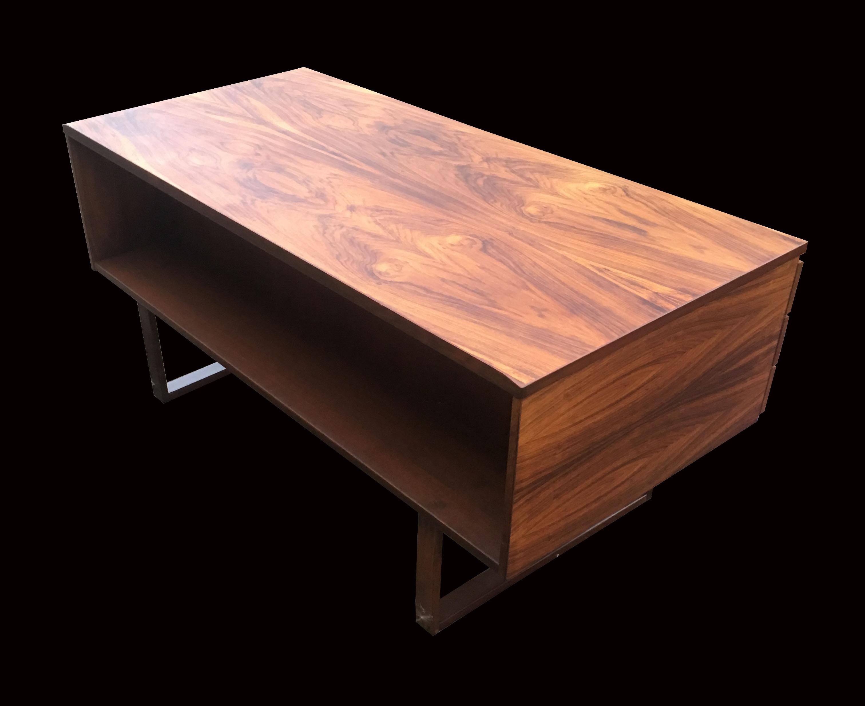 Mid-Century Modern Very Fine Rosewood Midcentury Danish Desk by Henning Jensen and Torben Valeur