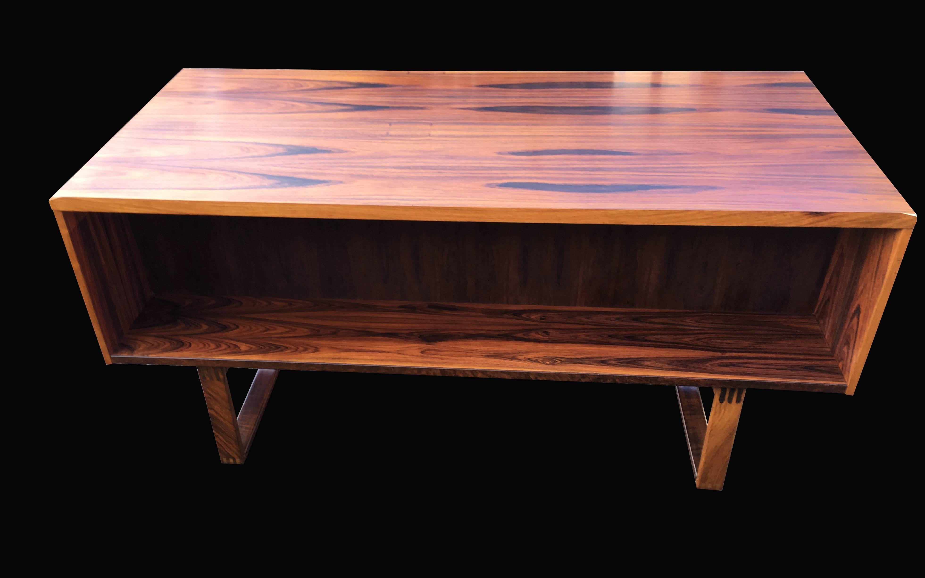 Mid-20th Century Very Fine Rosewood Midcentury Danish Desk by Henning Jensen and Torben Valeur
