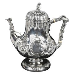 Very Fine R&W Wilson Silver Coffee Pot with Finial