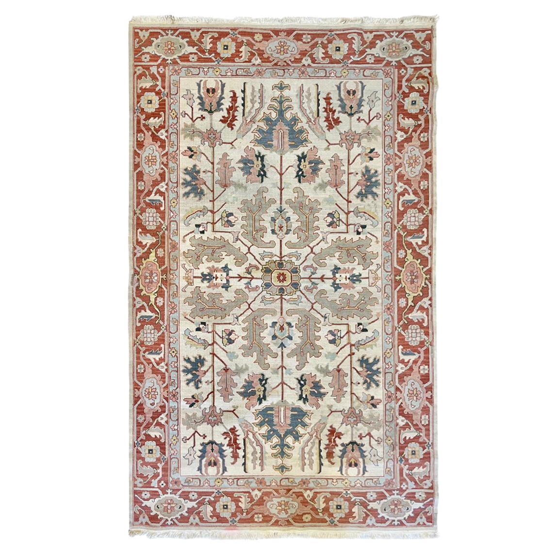 Very Fine Semi-Antique Heriz Serapi Soumak Carpet