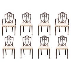 Very Fine Set of 8 Kindel Vintage Sheraton Style Dining Chairs