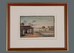 Very Fine Set of Eight Watercolors of the Production of Silk, Mid-19th Century