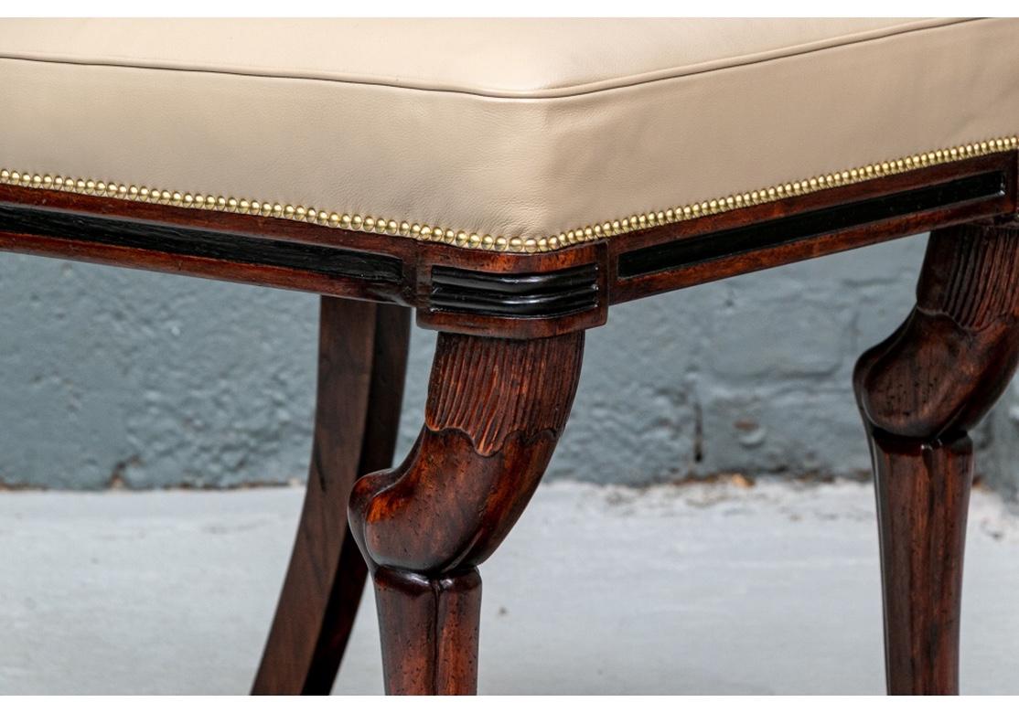 Very Fine Set of Twelve Ann Getty House English Regency Dining Chairs In Good Condition In Bridgeport, CT