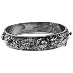 Very Fine Sterling Silver Victorian Bracelet 