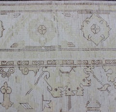 Transitional Tabriz Rug In Light Tones by Keivan Woven Arts, 9'9" x 13'8"