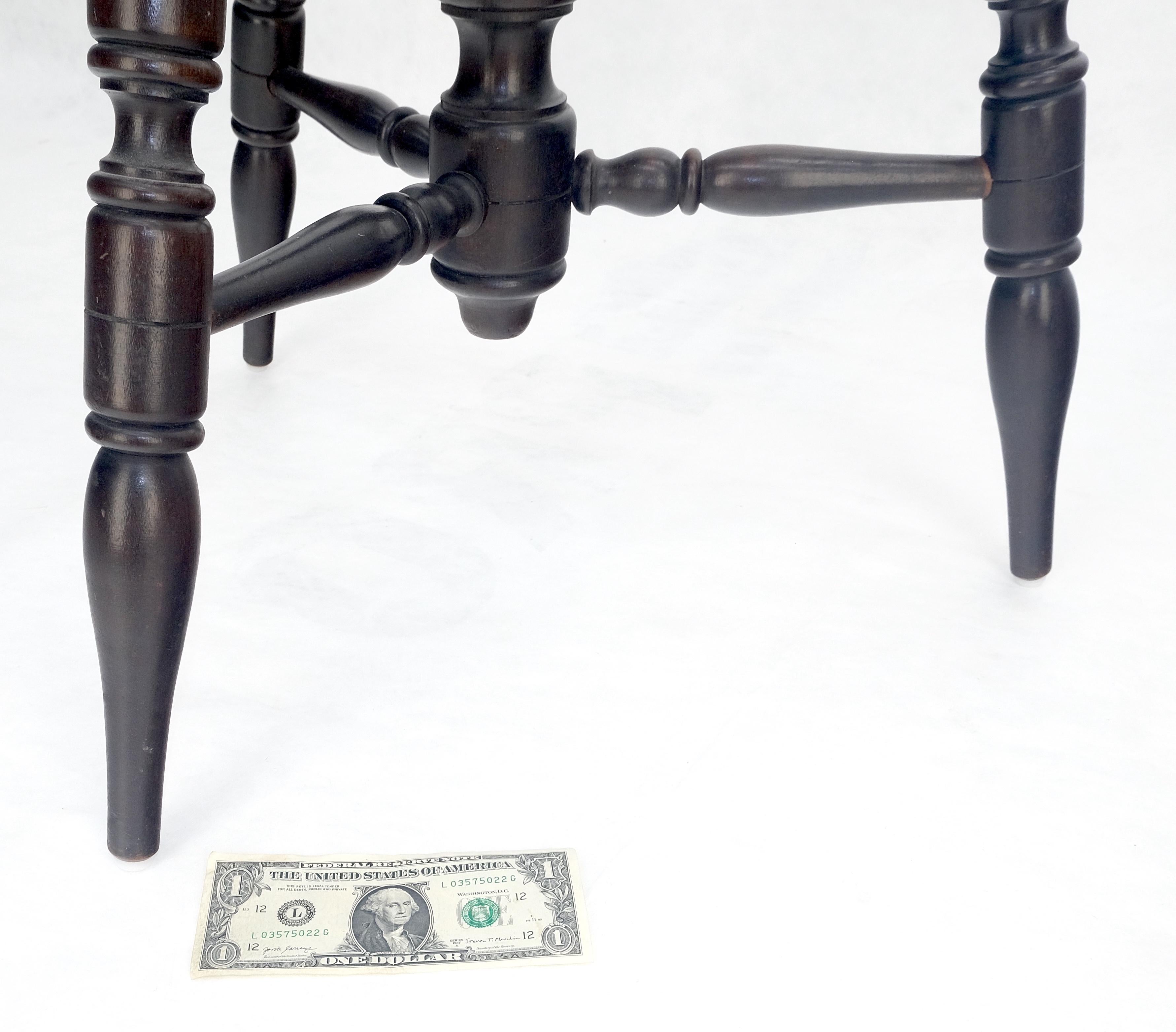 Very Fine Turned Mahogany Wood Center Floor Coat Rack Victorian MINT For Sale 2