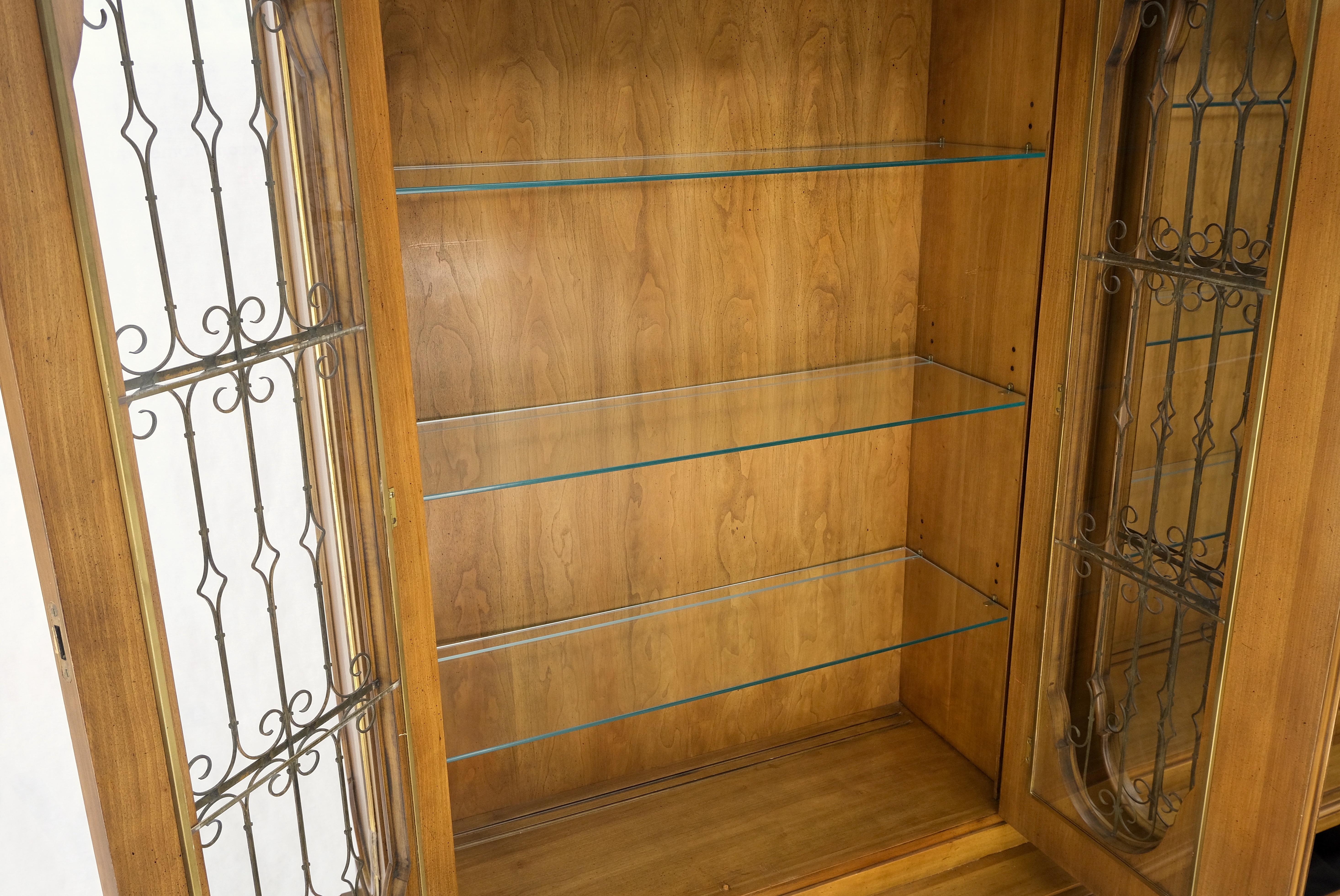 Mid-Century Modern Very Fine Two Part Breakfront Sideboard Cabinet Wall Unit by John Widdicomb MINT For Sale