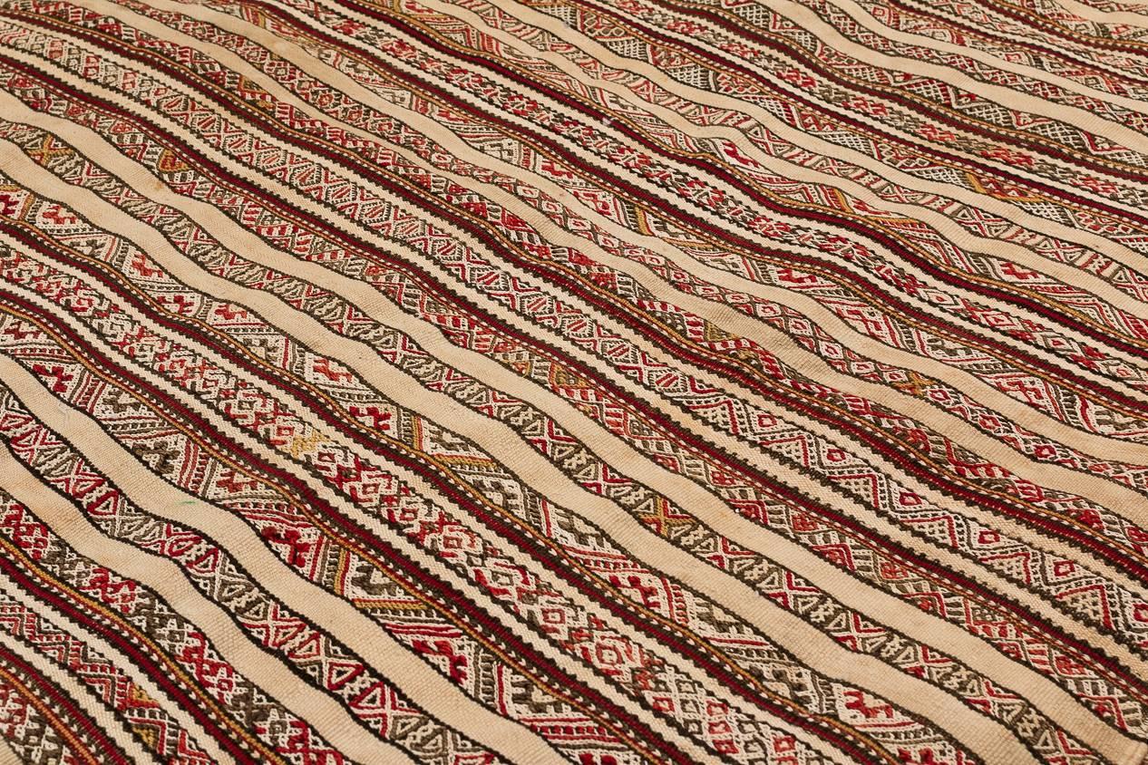 Wool Very Fine Vintage Moroccan Berber Textile