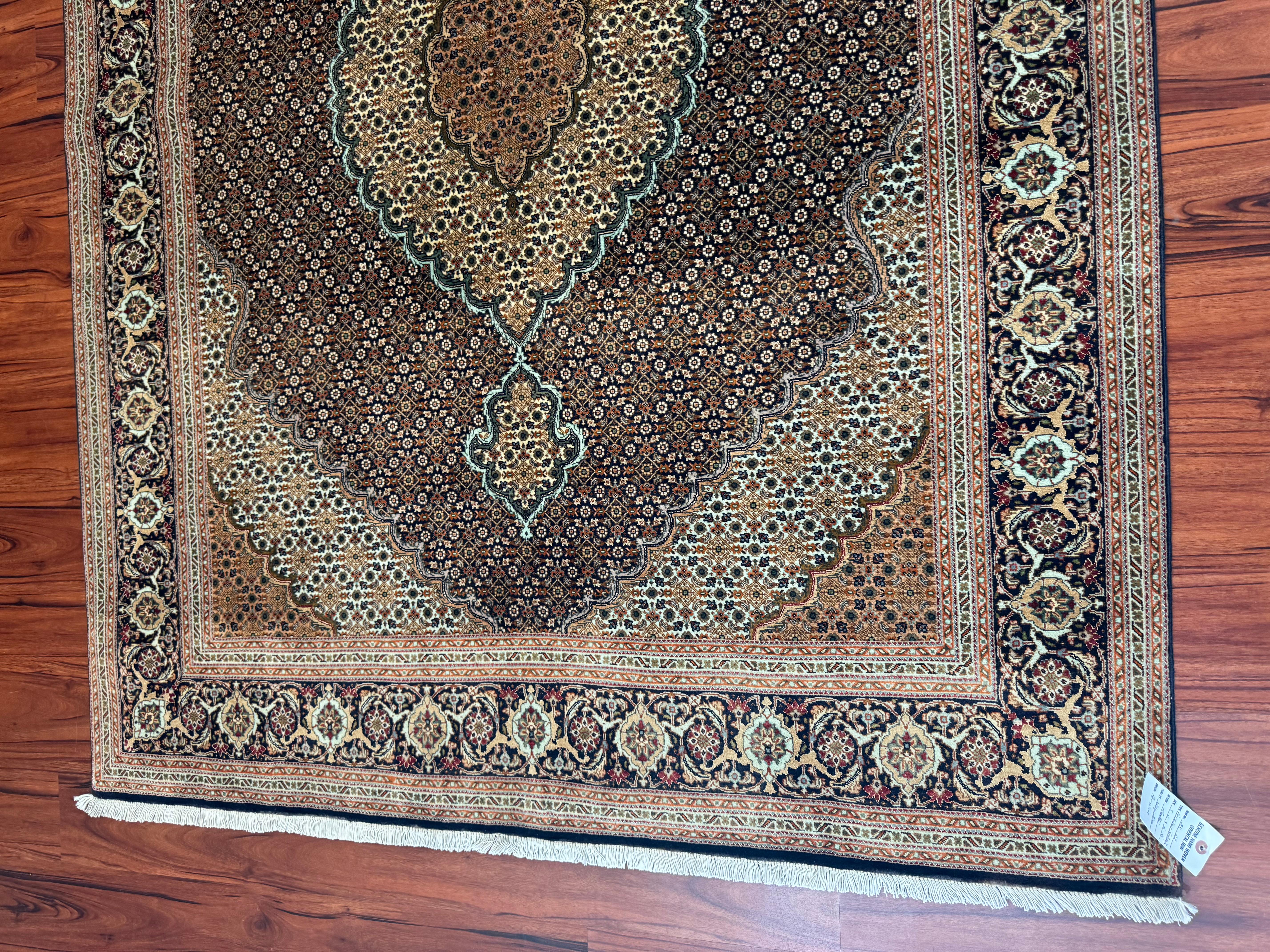Très beau tapis persan vintage Tabriz Mahi  en vente 6