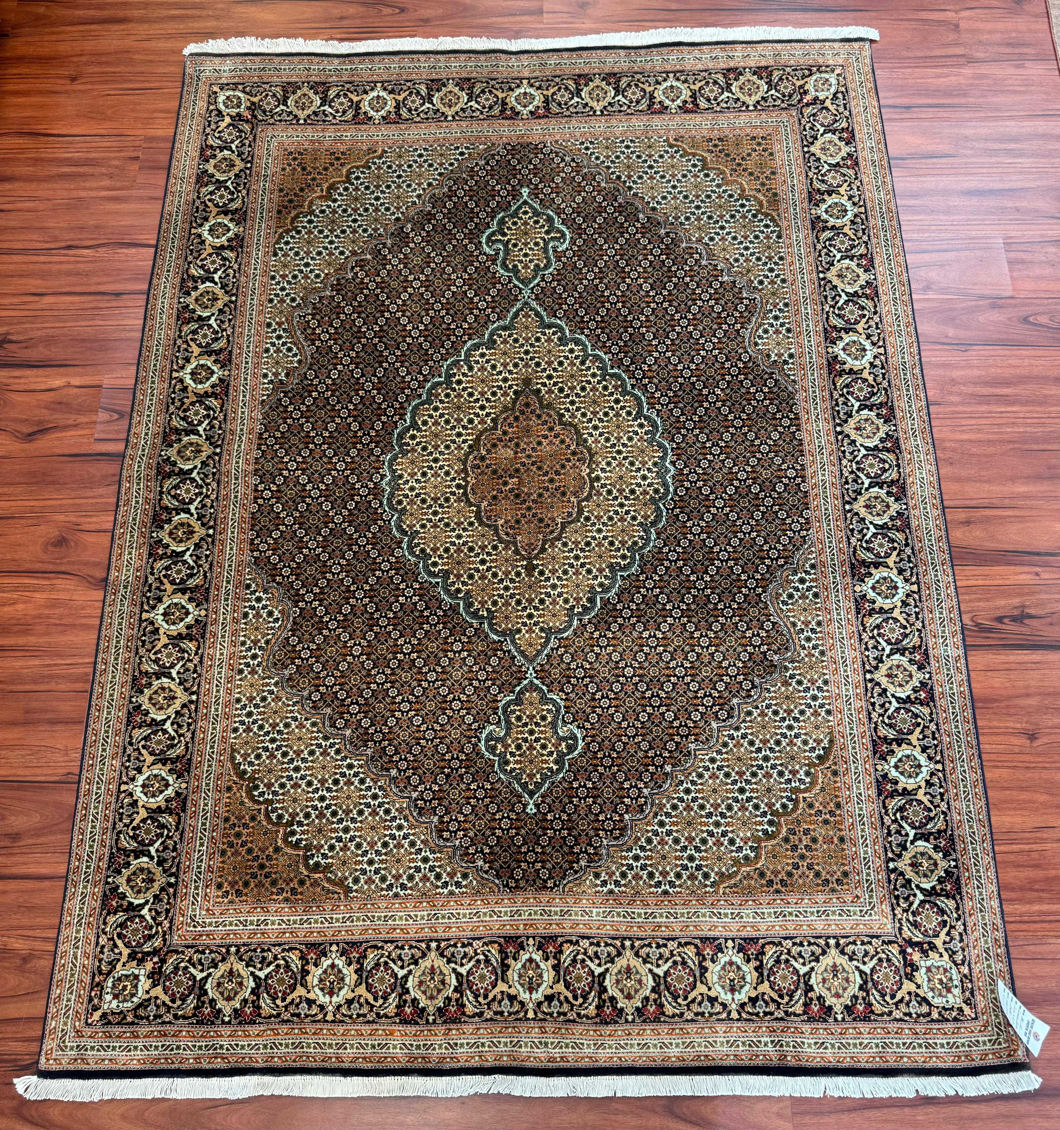 Très beau tapis persan vintage Tabriz Mahi  en vente 9