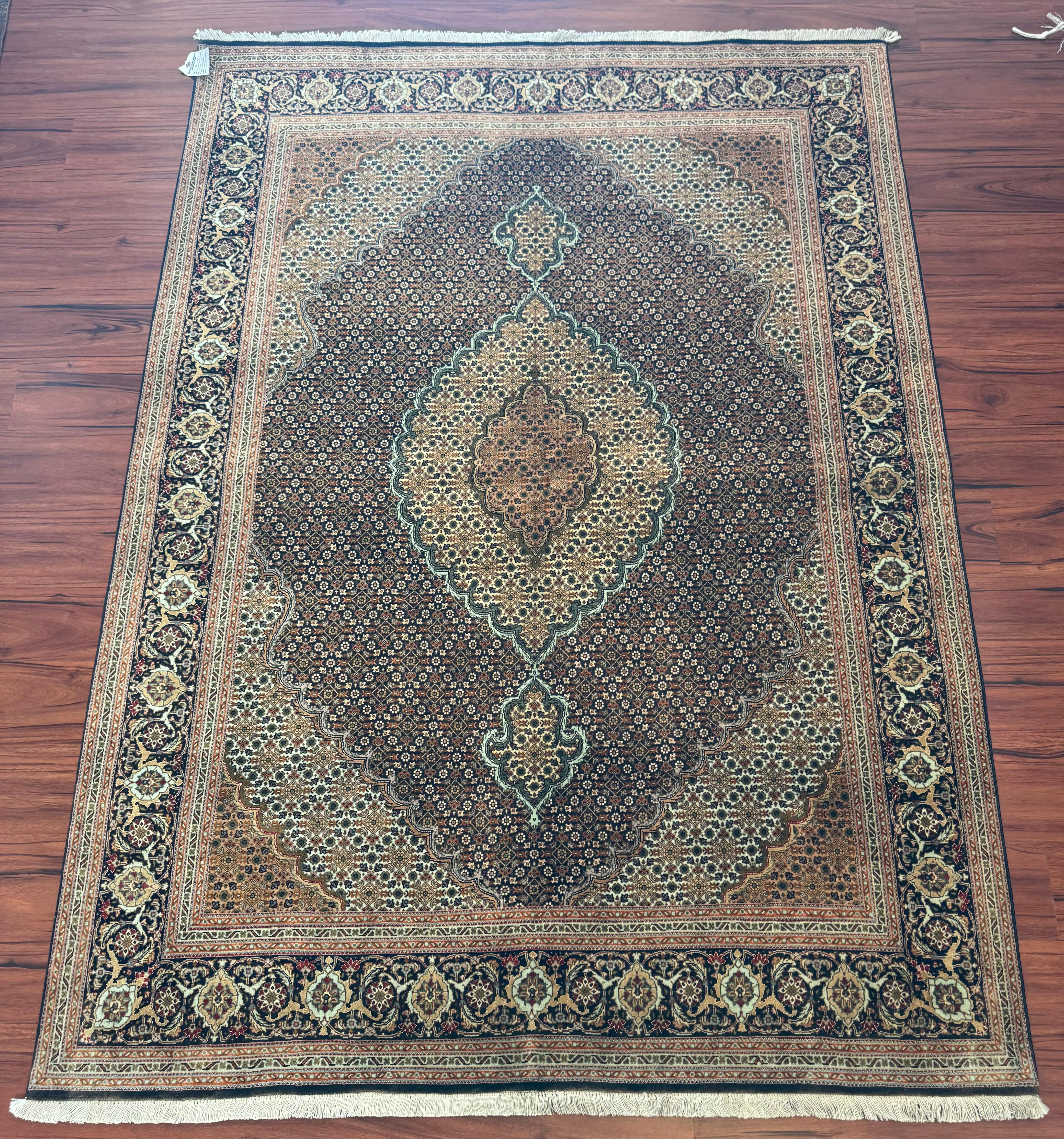 Très beau tapis persan vintage Tabriz Mahi  en vente 2