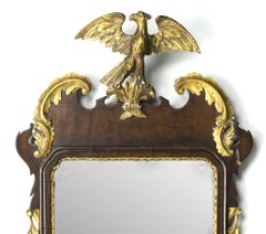 Very Good 19th Century Mahogany Constitutional Style Mirror, USA Circa 1880