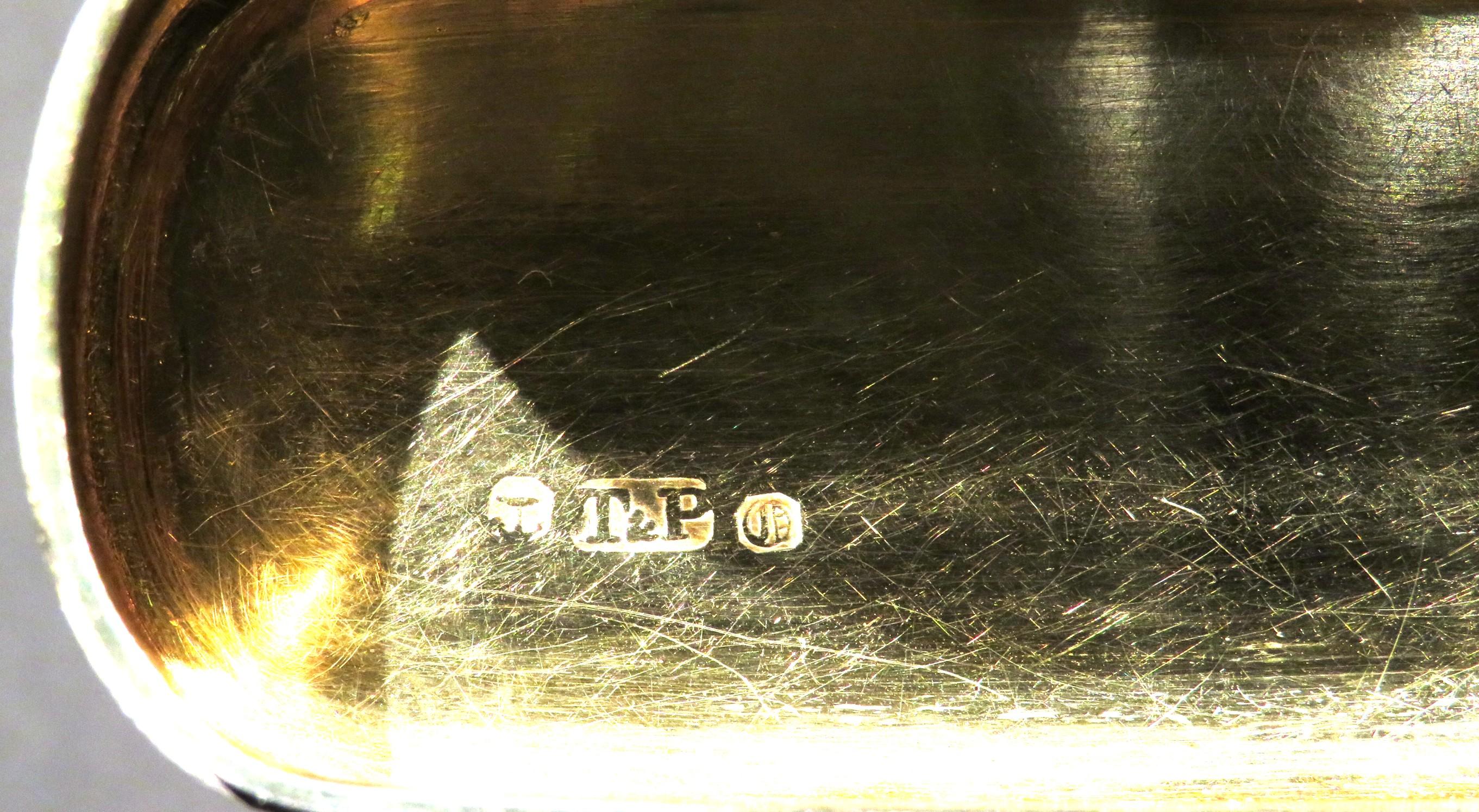 Ottima tabacchiera in argento del XIX secolo, con marchio Birmingham 1839 in vendita 4